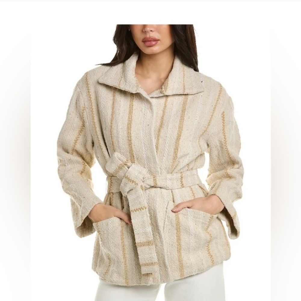 Women’s Faherty June Lake Jacket in Sand Dune Brown Size XL. NWT